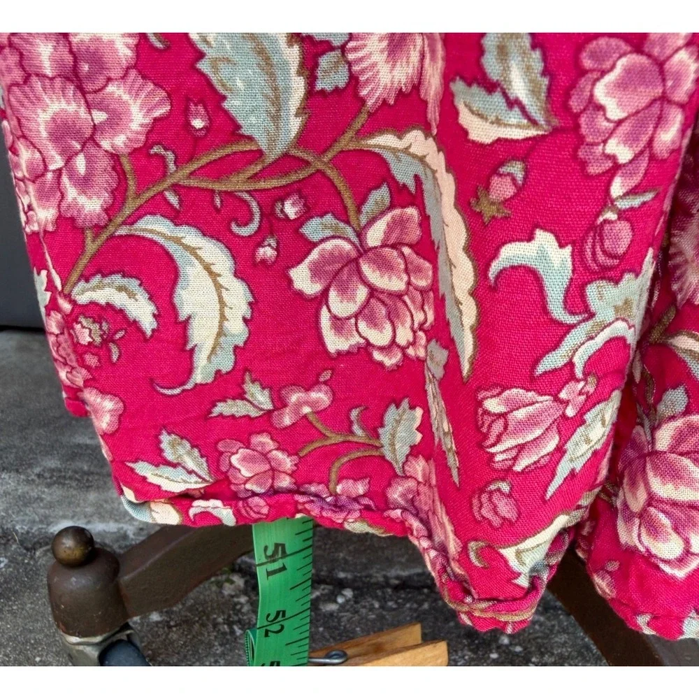 Natural Life Lisa Skirt XL Red Floral Maxi Spring Colorful Hippie Boho Cottage